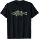 Striped Bass Fishing Art for Striper Fisherman Rockfish Fish T-Shirt - T-Shirt | Black