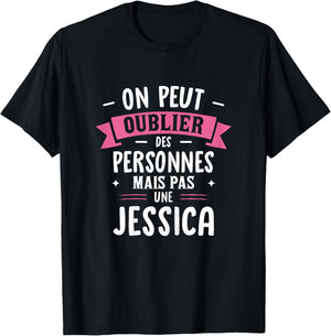 Woman Humor Girlfriend Personalized Gift BFF Name Jessica , Black, Female X-Small T-Shirt - T-Shirt | Black