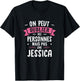 Woman Humor Girlfriend Personalized Gift BFF Name Jessica , Black, Female X-Small T-Shirt - T-Shirt | Black