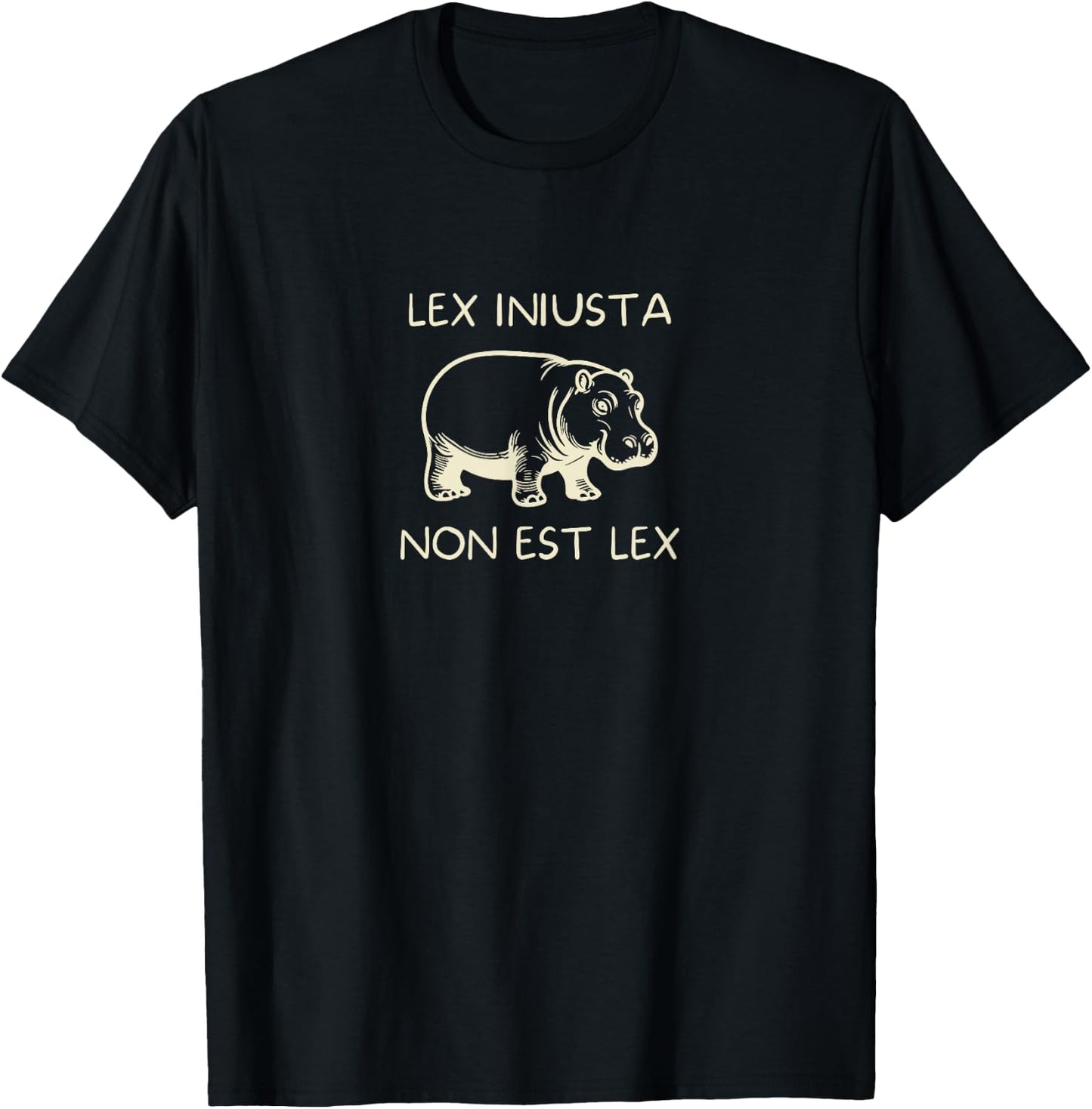 "St. Augustine Hippo Quote Design T-Shirt - T-Shirt | Black
