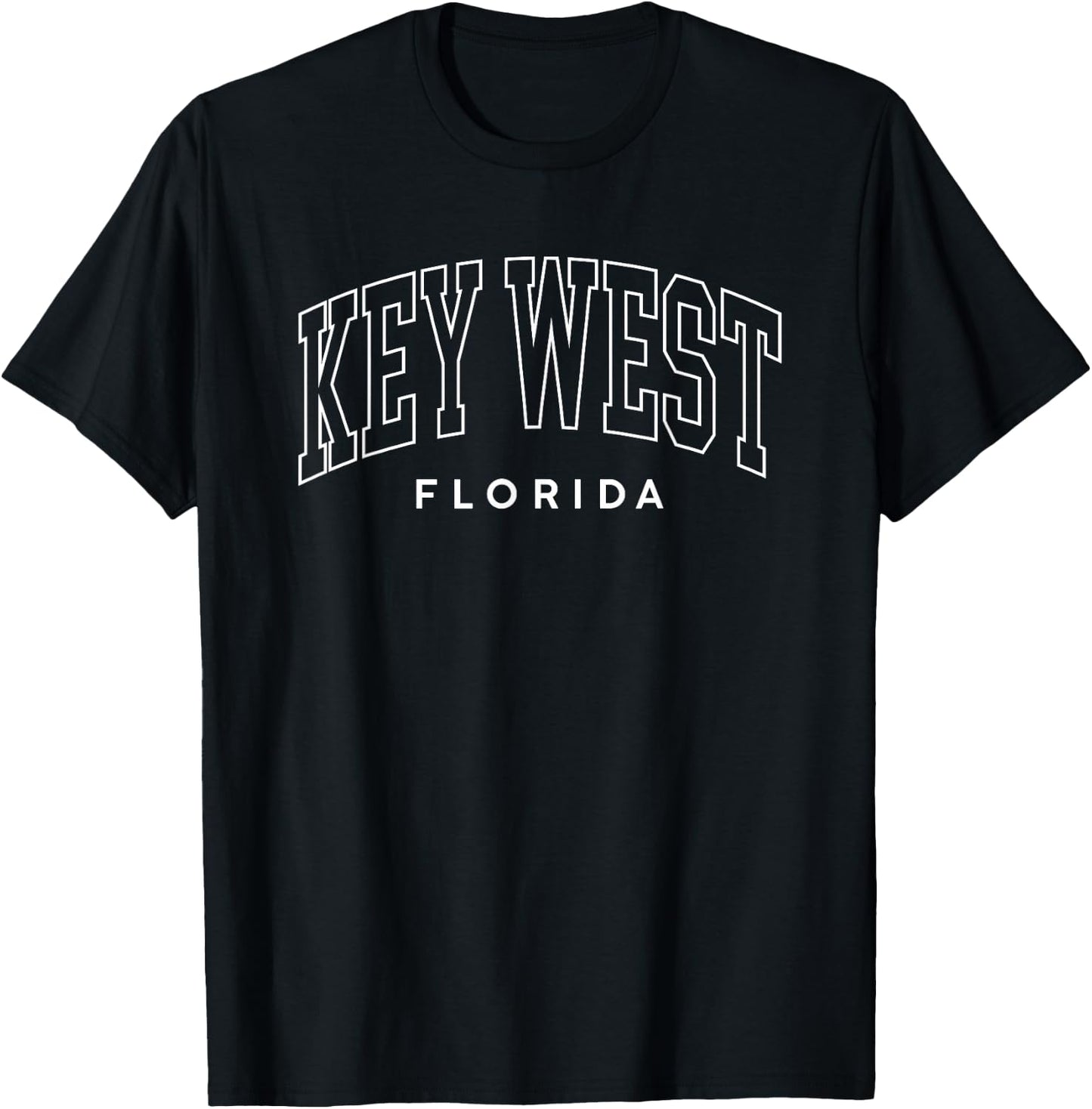Key West Florida Retro Preppy Throwback Vintage Souvenir T-Shirt - T-Shirt | Black