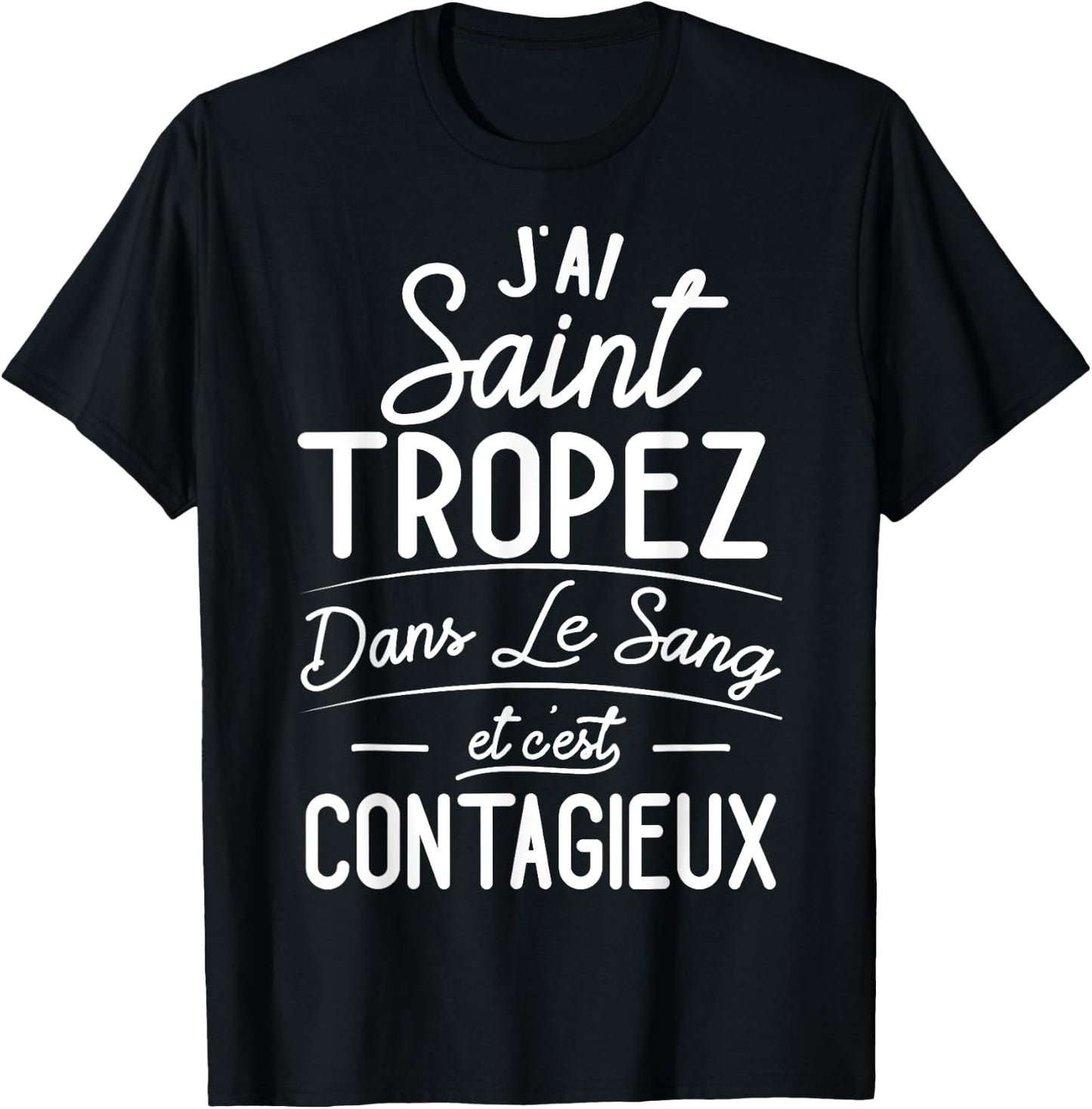 Saint-Tropez In The Blood Gift Tropéziens , Black, S T-Shirt - T-Shirt | Black