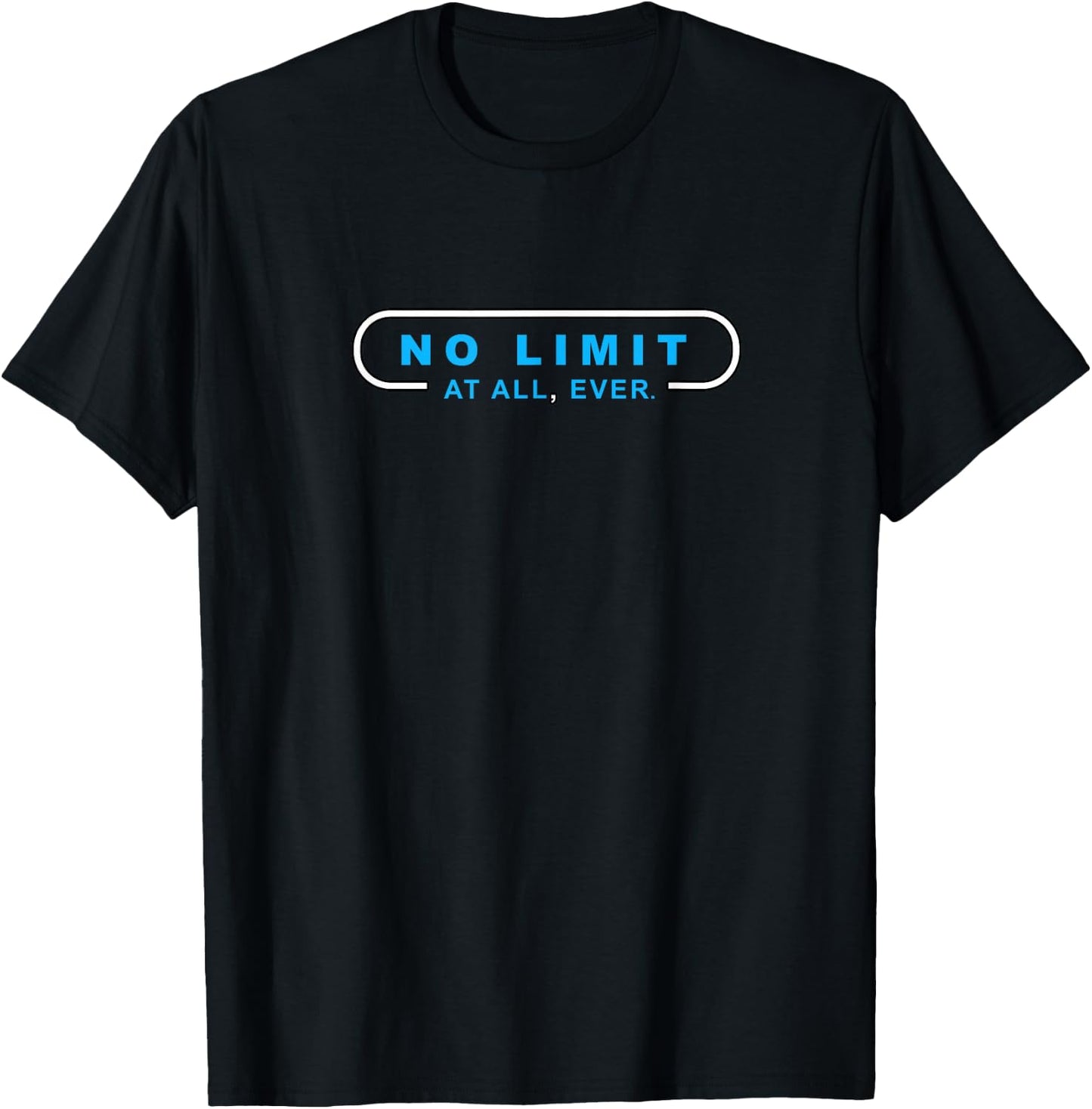 Blue Color Limit Not Found Blue Graphic T-Shirt - T-Shirt | Black