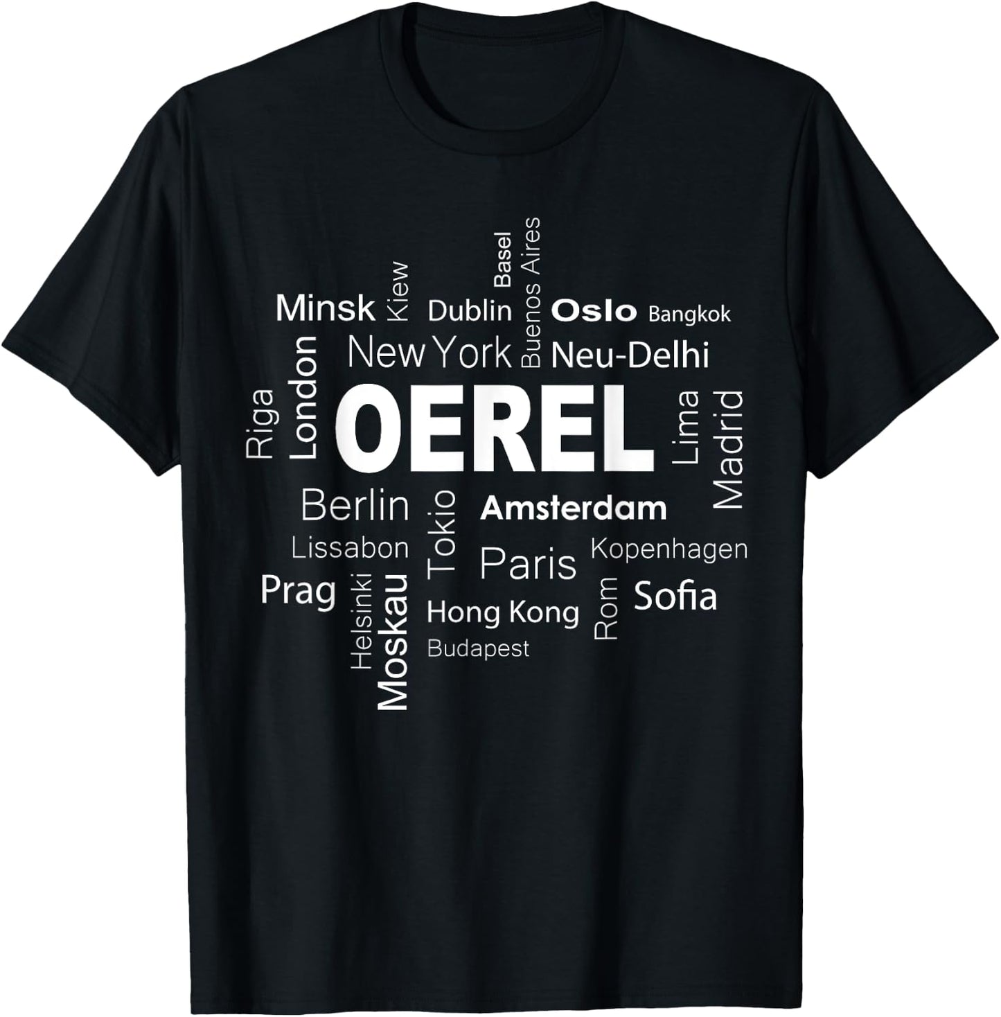 Oerel - New York - Berlin - Oerel meine Hauptstadt T-Shirt - T-Shirt | Black