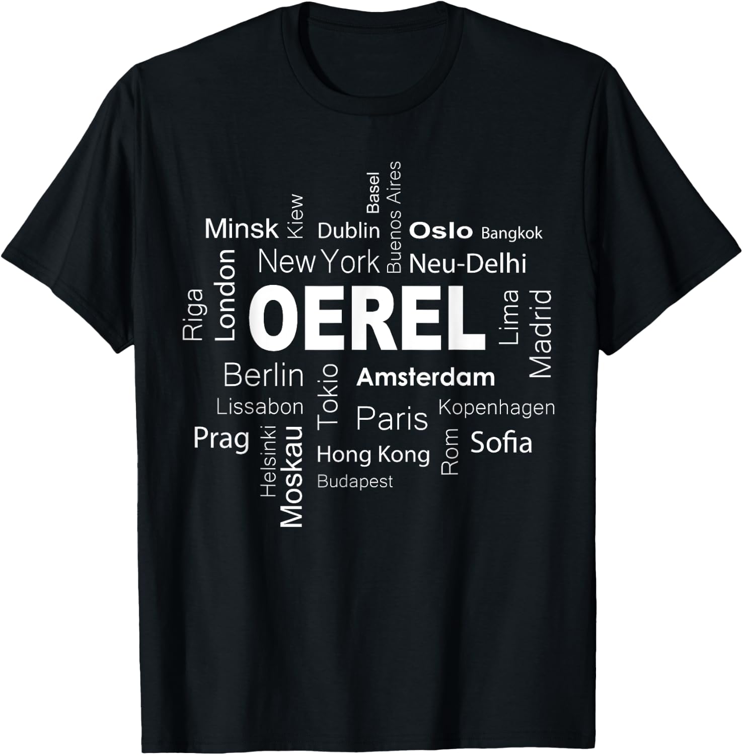Oerel - New York - Berlin - Oerel meine Hauptstadt T-Shirt - T-Shirt | Black