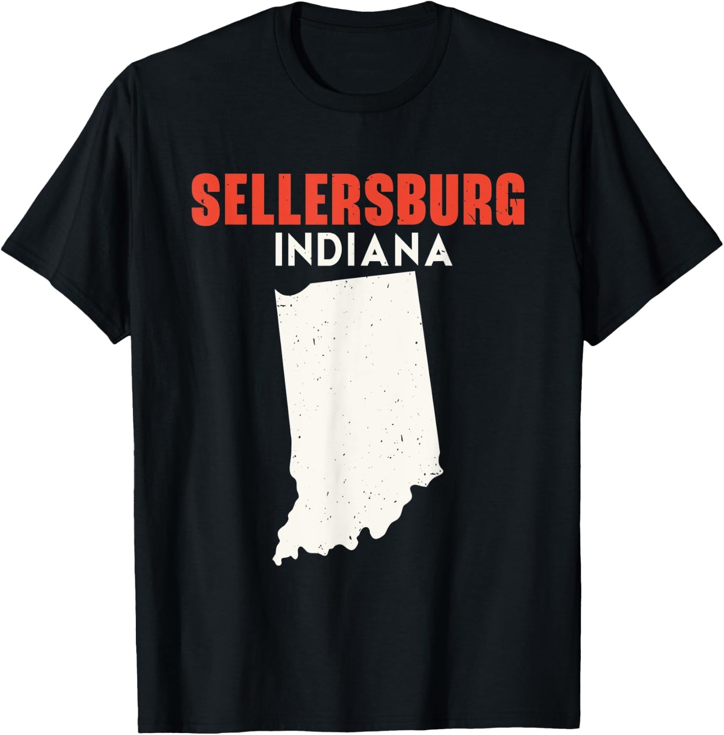 Sellersburg Indiana USA State America Travel Indianan T-Shirt - T-Shirt | Black