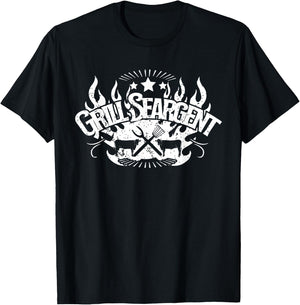 Grill Seargent Pit Grilling Cool BBQ Gift Pit Grill T-Shirt - T-Shirt | Black