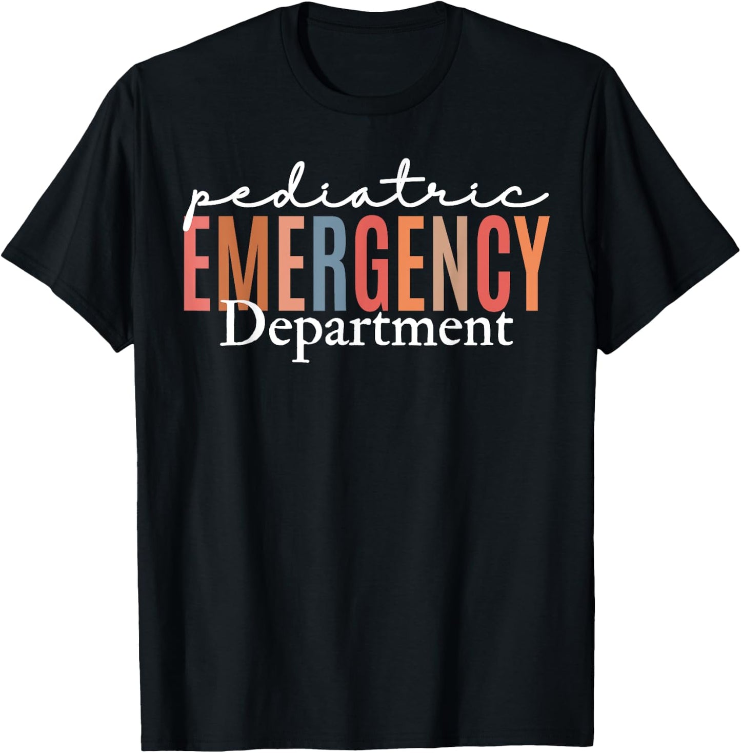 Pediatric Emergency Department Emergency Room Nurse T-Shirt - T-Shirt | Black