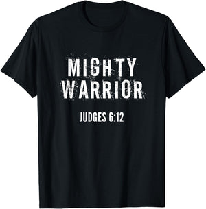 Mighty Warrior Christian T-Shirt - T-Shirt | Black