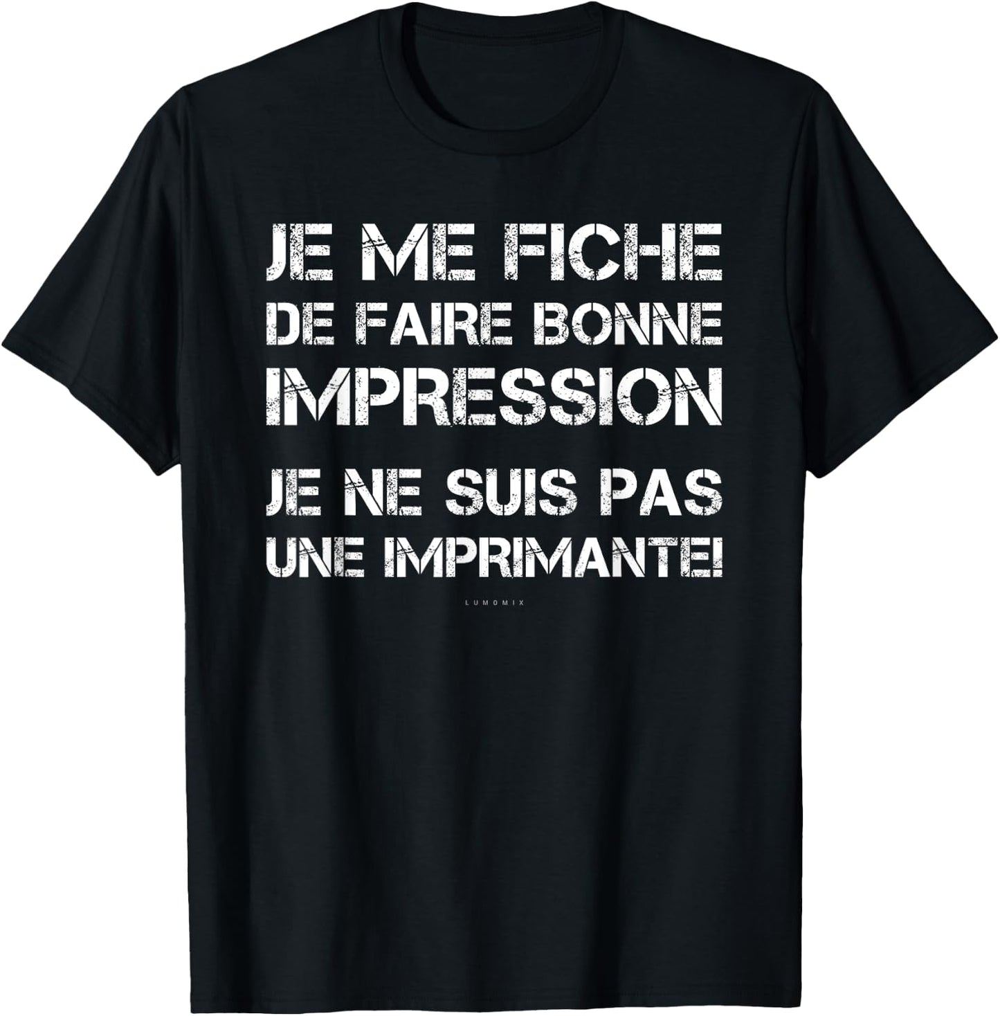 Men's with "Je Me Plug" Design [French Language], Black T-Shirt - T-Shirt | Black