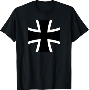 German Luftwaffe Iron Cross Federal Defence Force T-Shirt - T-Shirt | Black