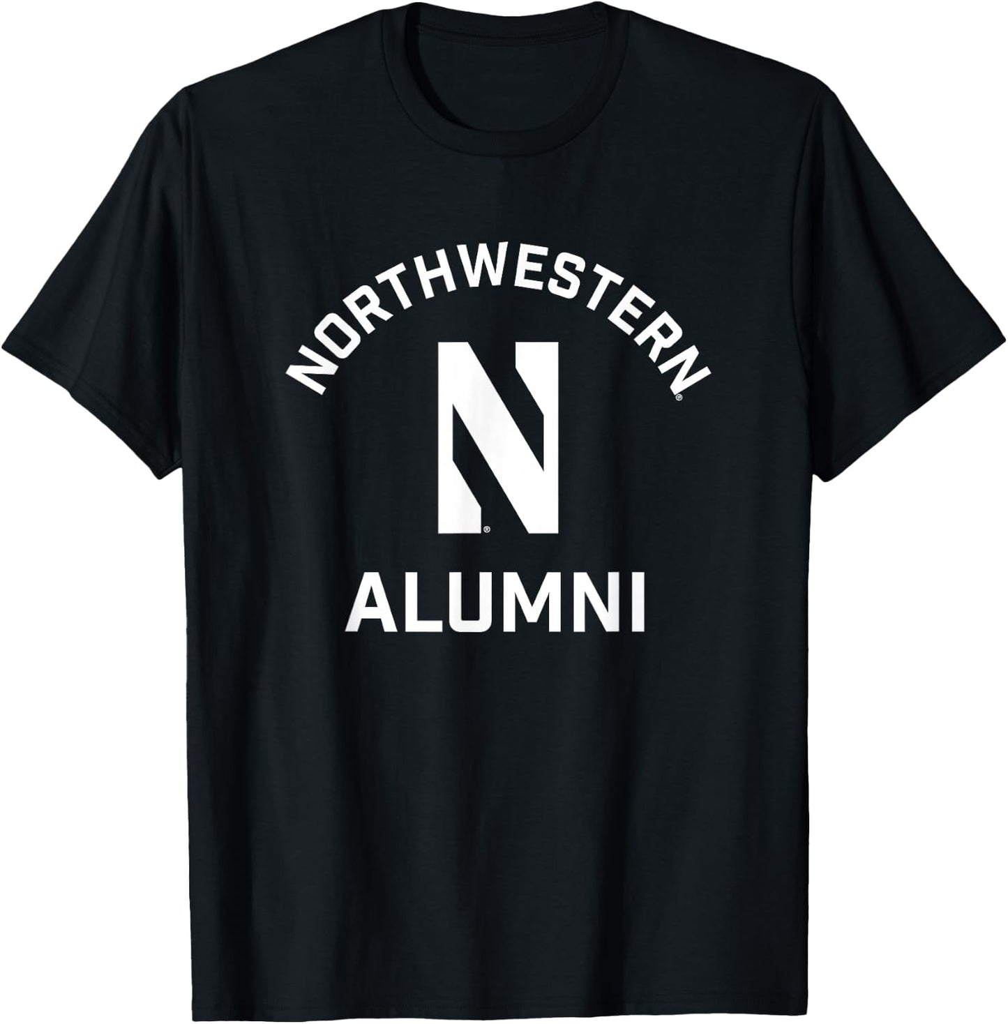 Northwestern University Wildcats Arched Alumni T-Shirt - T-Shirt | Black