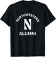 Northwestern University Wildcats Arched Alumni T-Shirt - T-Shirt | Black