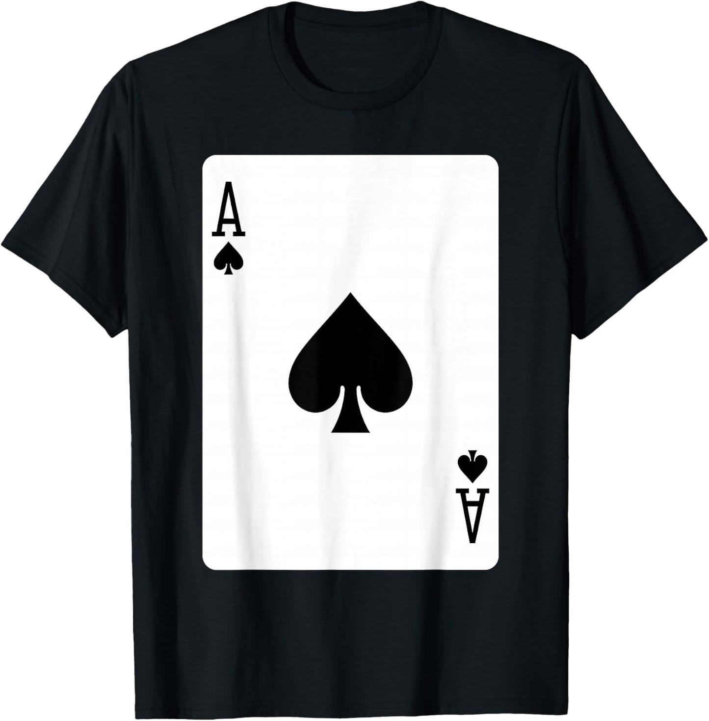 Ace of Spades Playing Card Halloween Costume T-Shirt - T-Shirt | Black