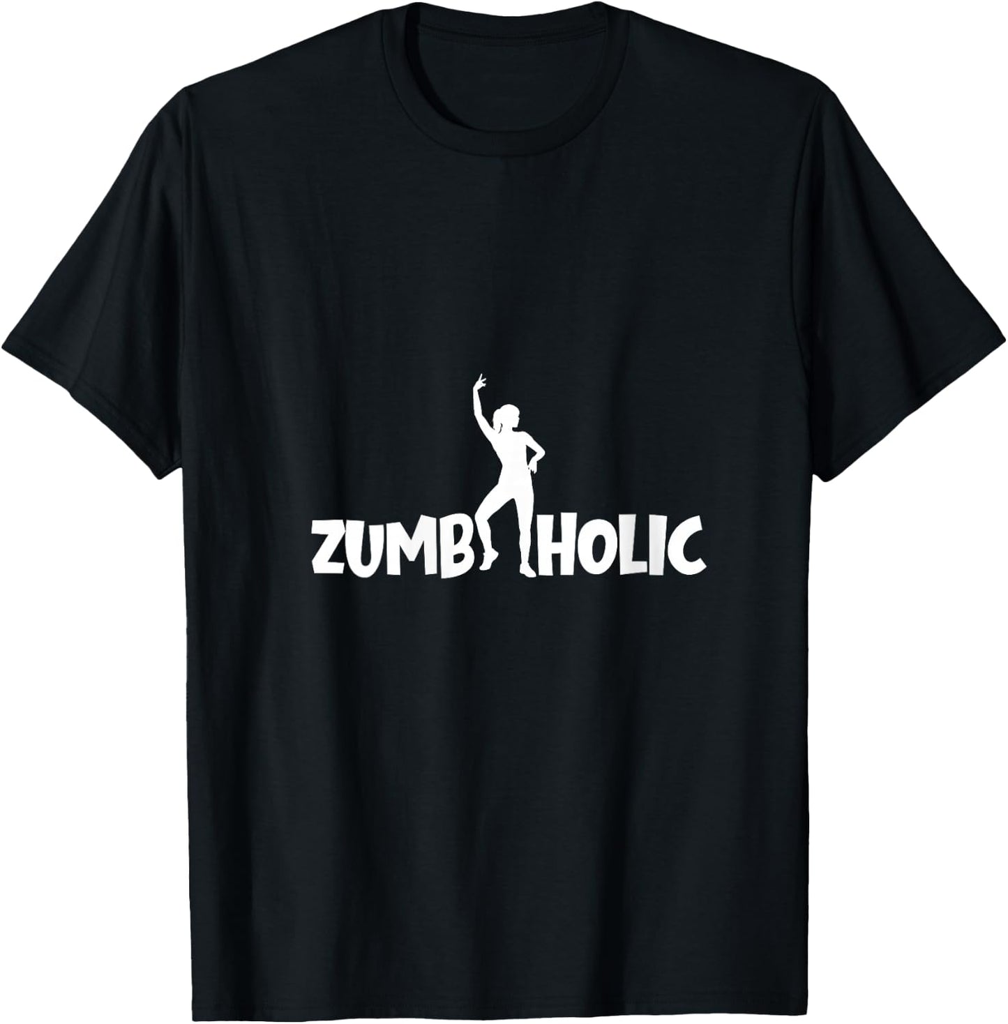 Women's Zumbaholic Dance Fitness Deeply Enthusiastic Instructor V-Neck T-Shirt - T-Shirt | Black