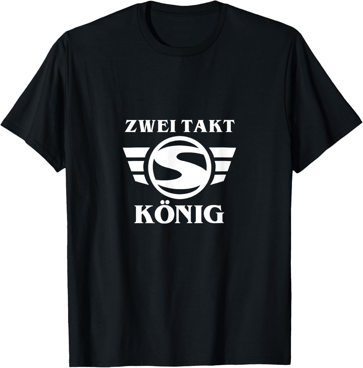 Suhl Simson S50 S51 Swallow Star Two-Stroke Engine King Love , black T-Shirt - T-Shirt | Black