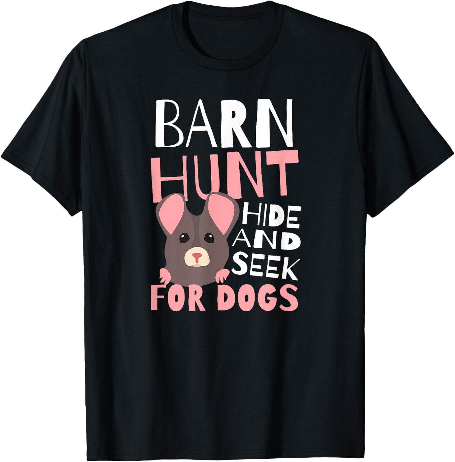Barn Hunt Hide And Seek Design Barn Hunt T-Shirt - T-Shirt | Black
