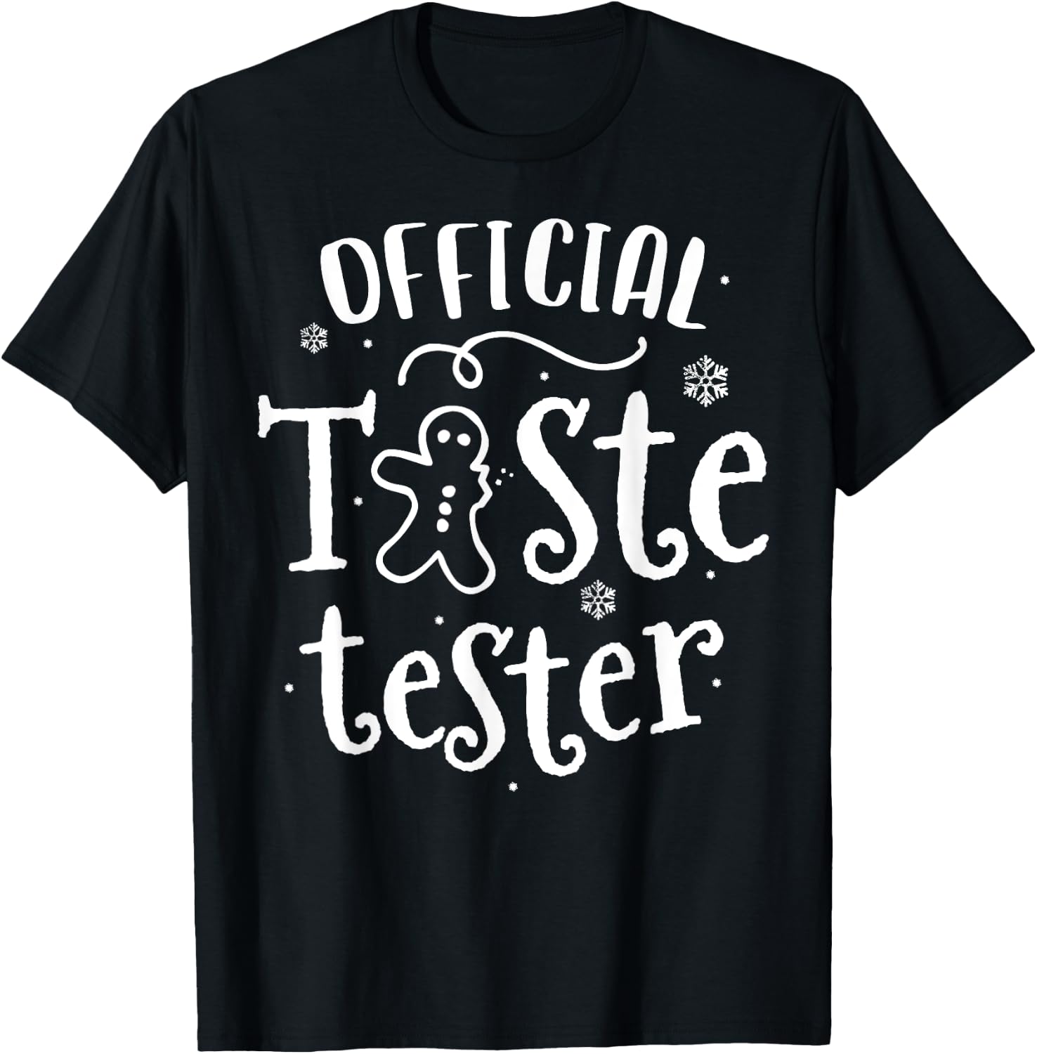 Official Taste Tester Christmas Cookie Kids Family T-Shirt - T-Shirt | Black