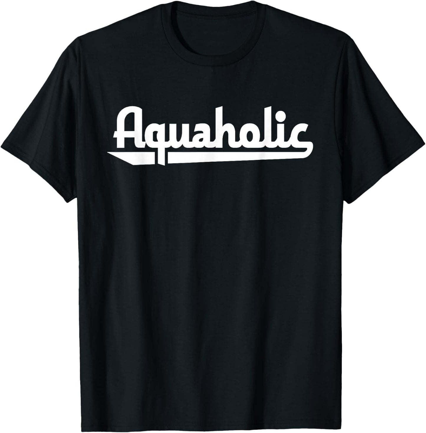 Aquaholic Swimming Shirt T-Shirt - T-Shirt | Black