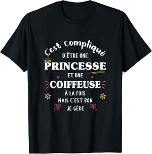Dressing Table and Princess Both Funny Original Humour Women's , Black, Female X-Small T-Shirt - T-Shirt | Black