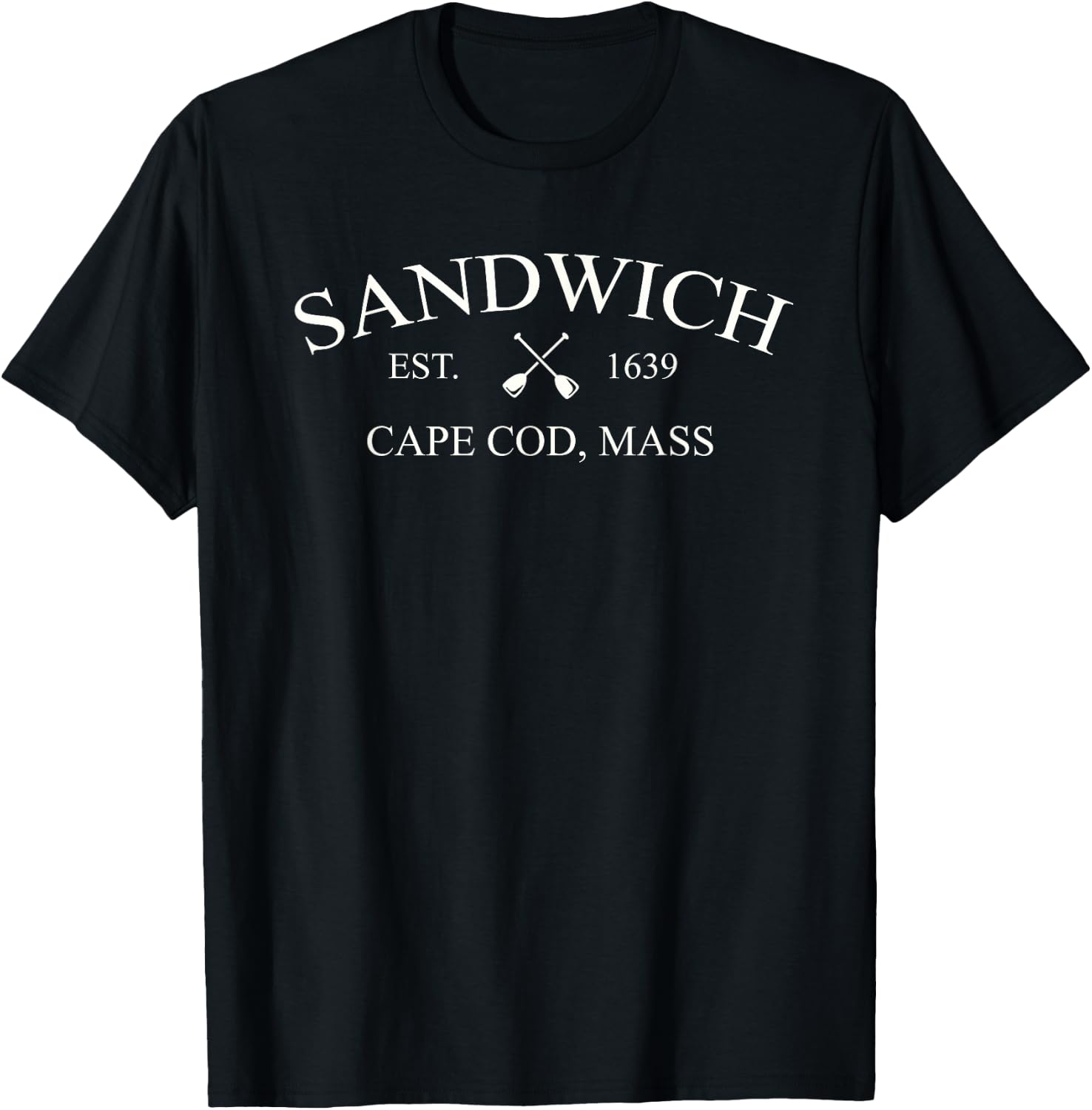 Classic Sandwich Cape Cod - Sandwich, MA T-Shirt - T-Shirt | Black