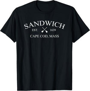 Classic Sandwich Cape Cod - Sandwich, MA T-Shirt - T-Shirt | Black