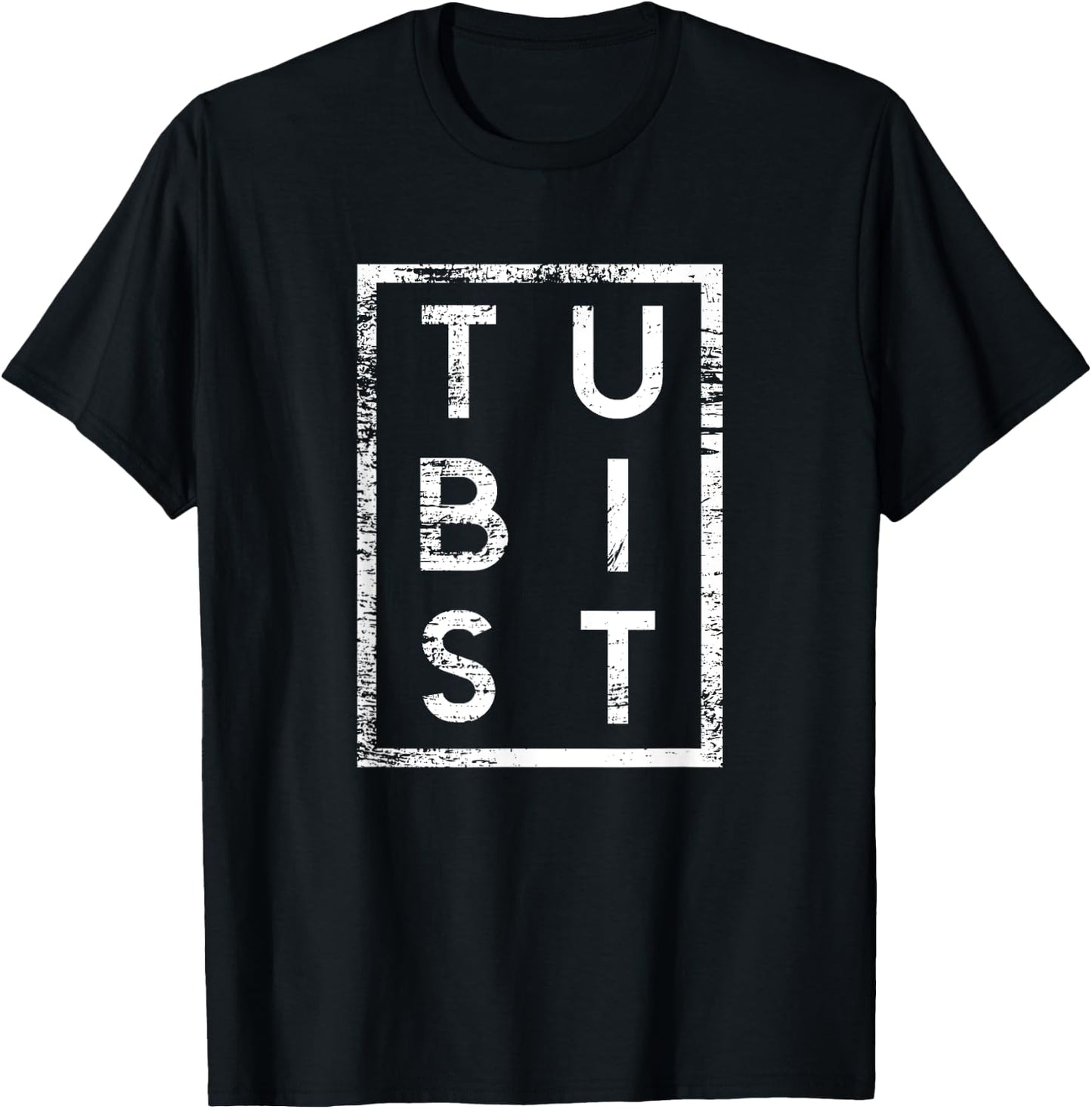 Tubist Minimalismus Tuba Tubaspieler T-Shirt - T-Shirt | Black