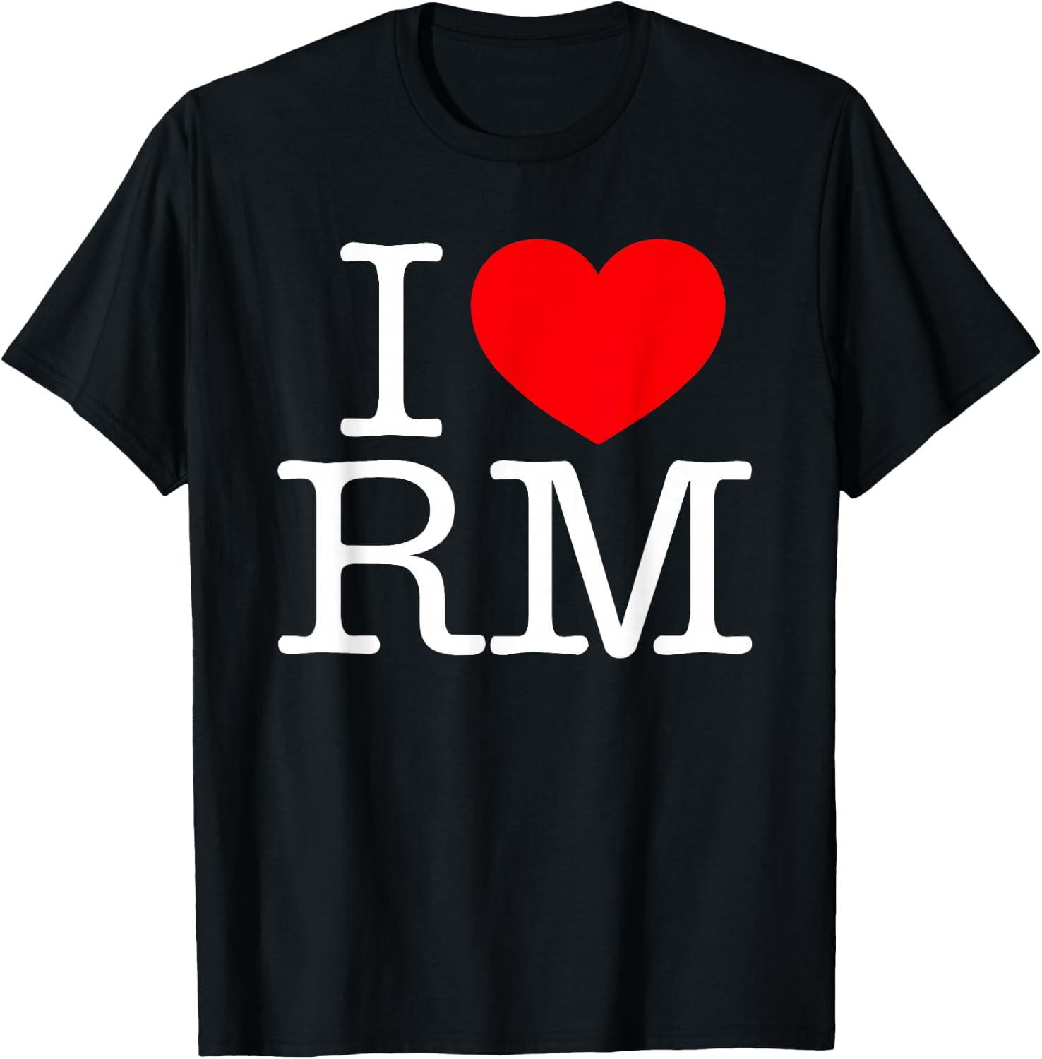 I Love (Heart) RM T-Shirt - T-Shirt | Black