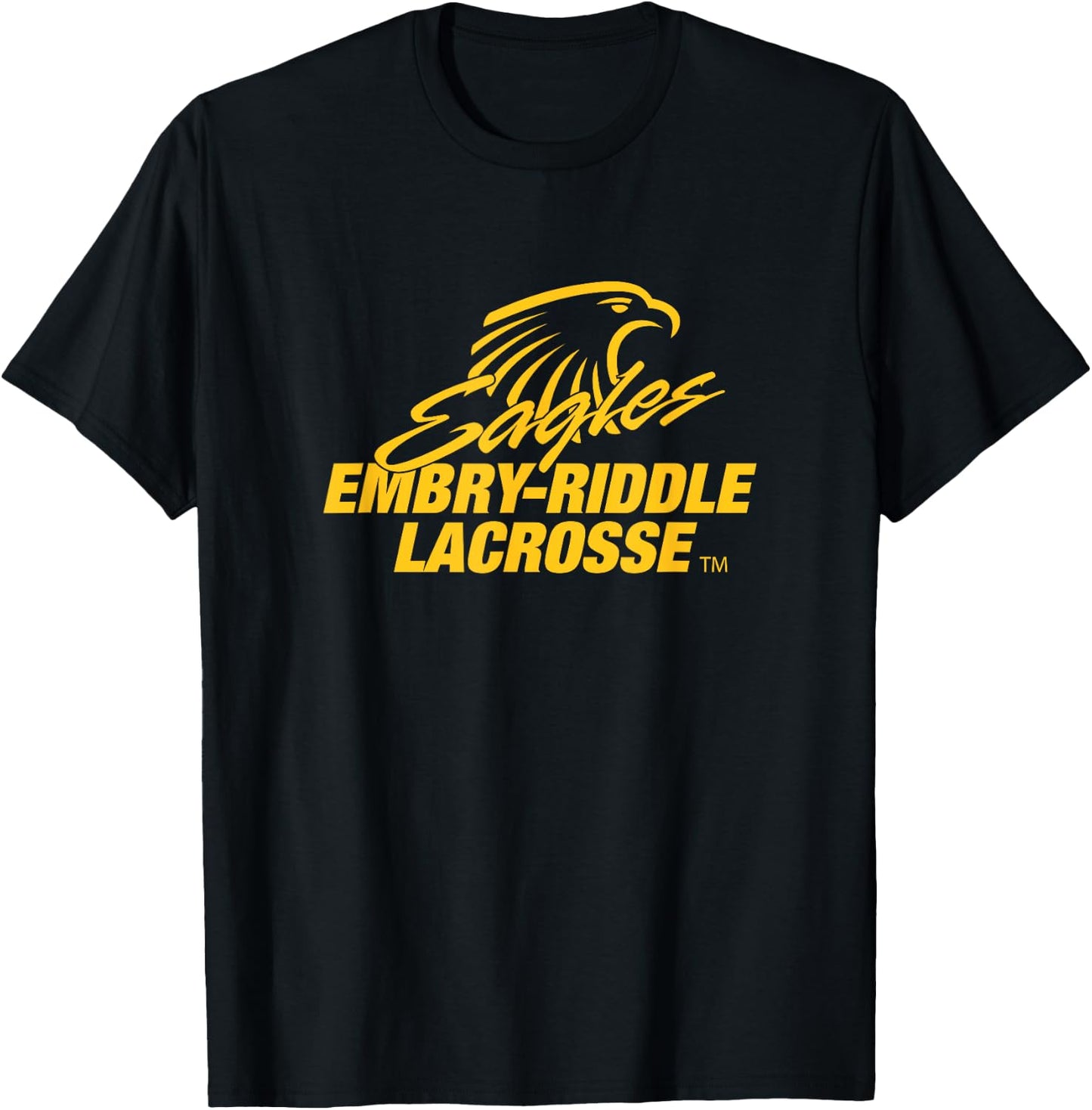 Embry-Riddle Aeronautical Eagles Lacrosse Sports Fan T-Shirt - T-Shirt | Black