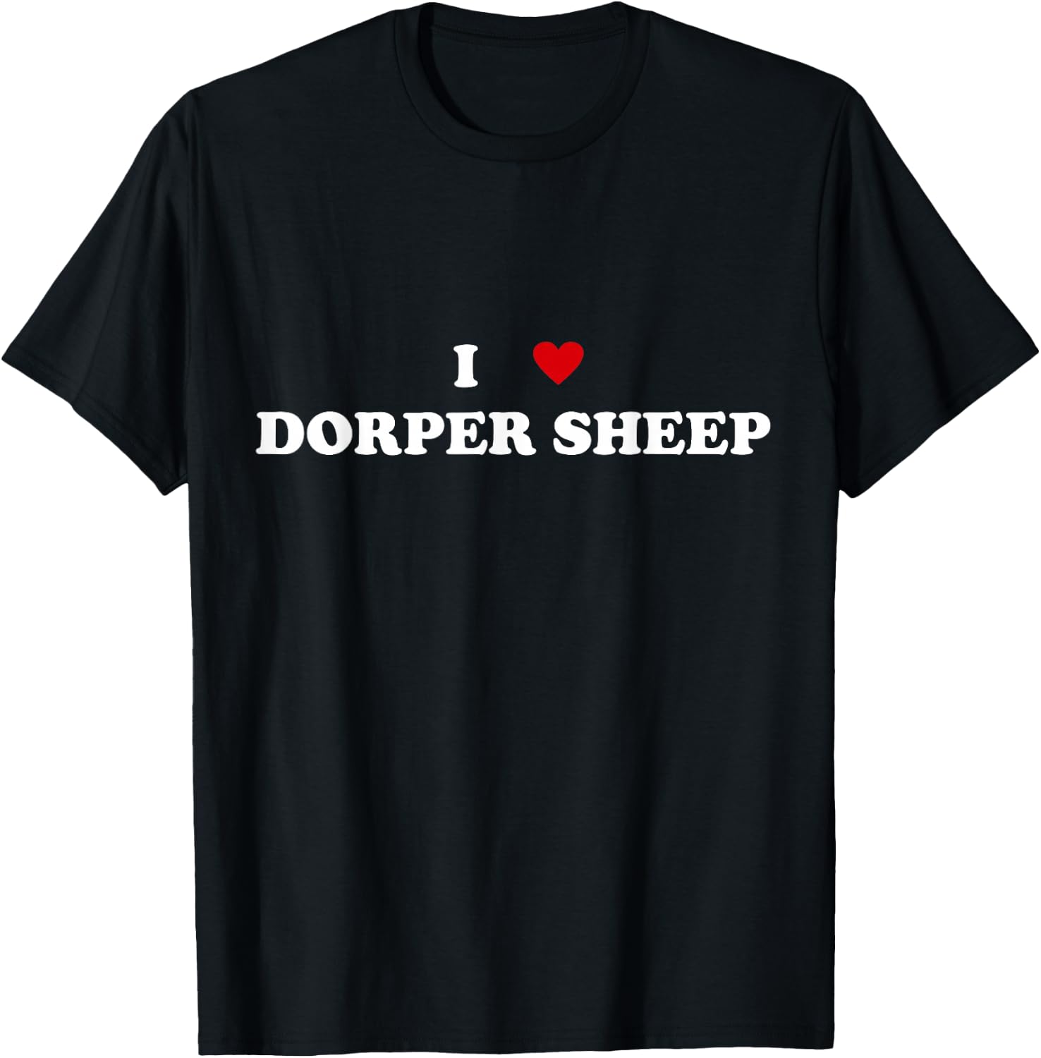 I Heart Breed Livestock Breeder - I Love Dorper Sheep T-Shirt - T-Shirt | Black