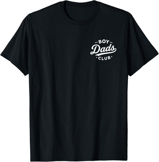 Boy Dads Club Funny Father's Day Shirt from Wife Son Boy T-Shirt - T-Shirt | Black