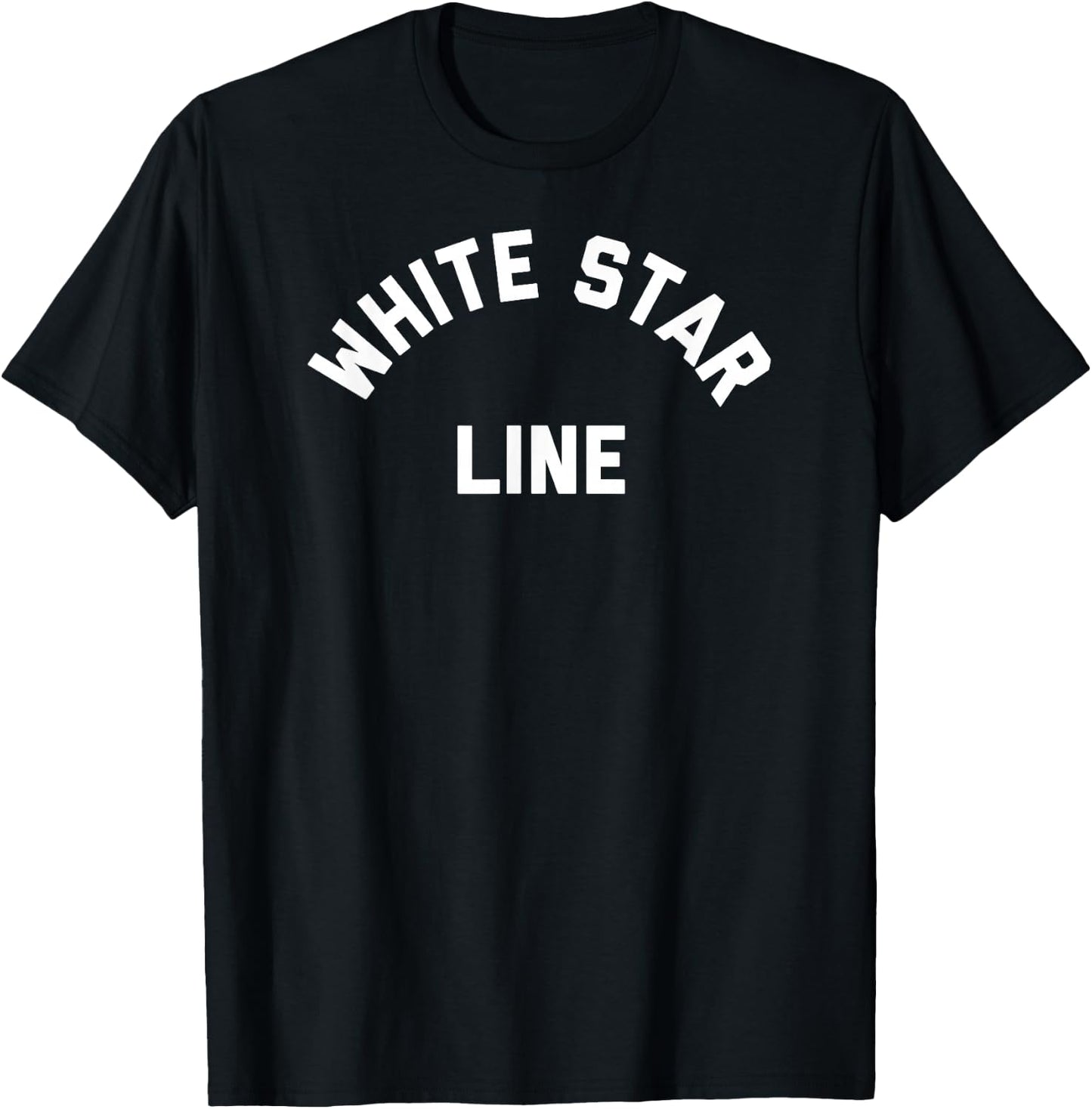 Vintage White Star Line T-Shirt - T-Shirt | Black