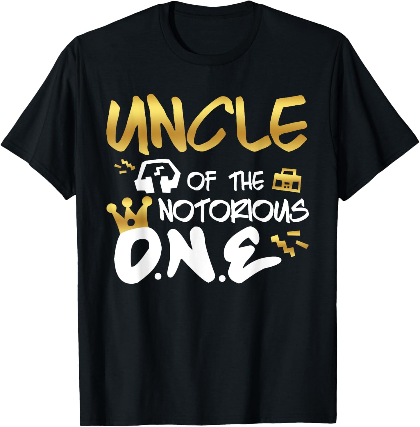 Uncle Of The Notorious One Old School 1st Hip Hop Birthday T-Shirt - T-Shirt | Black
