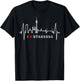 Nürnberg Skyline Herzschlag Fan Herz Liebe I Love Nürnberg T-Shirt - T-Shirt | Black
