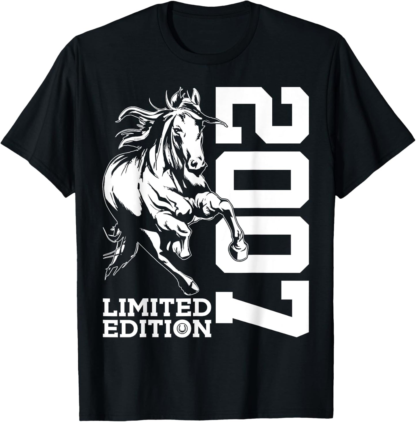 Riding 18th Birthday Horse Limited Edition 2007 Rider T-Shirt - T-Shirt | Black