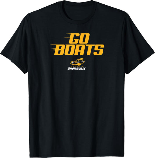 Memphis Showboats UFL - Go Boats - Memphis Football T-Shirt - T-Shirt | Black