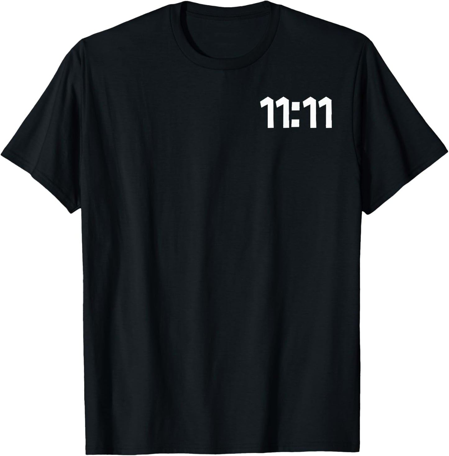 11:11 Make a Wish Spiritual Motivation Minimalist T-Shirt - T-Shirt | Black