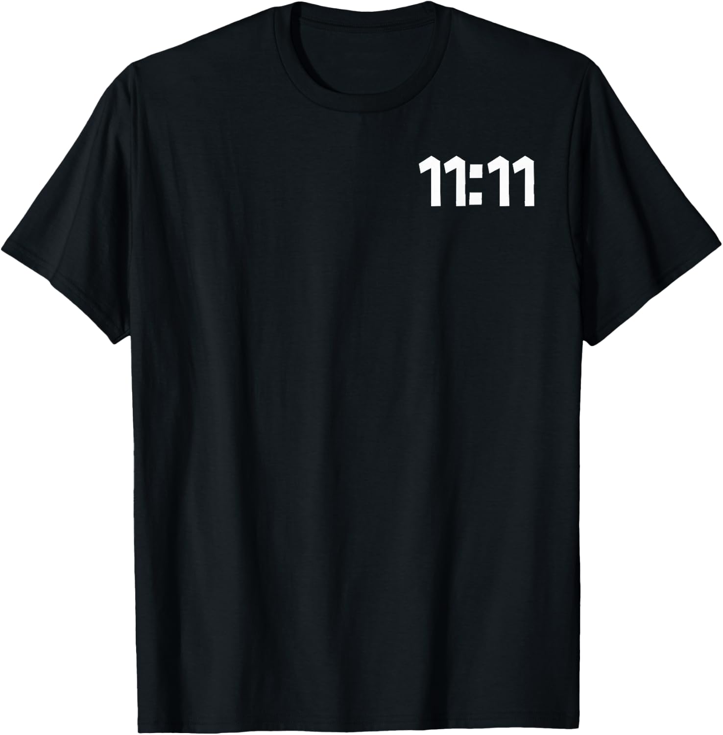11:11 Make a Wish Spiritual Motivation Minimalist T-Shirt - T-Shirt | Black