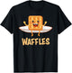 Chicken & Waffles Matching Couple Halloween Best Friends T-Shirt - T-Shirt | Black