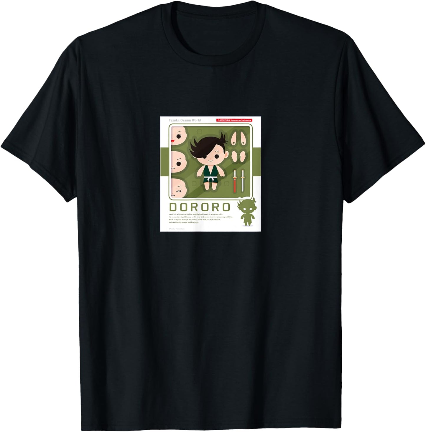 Dororo Figure package2(Dororo) (C)TEZUKA PRODUCTIONS T-Shirt - T-Shirt | Black
