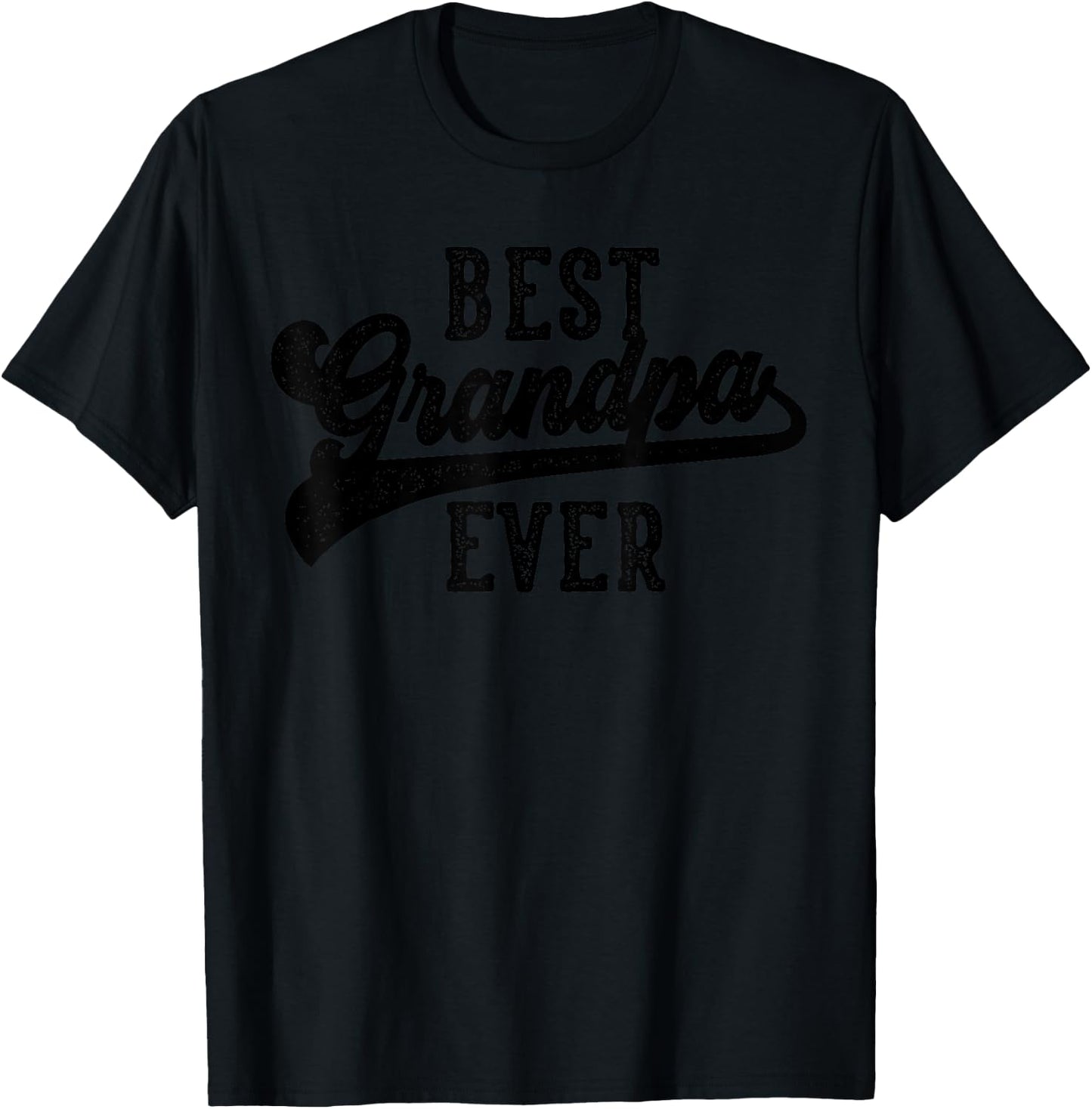 Grandpa Gifts From Grandkids Best Grandpa Ever Father's Day T-Shirt - T-Shirt | Black