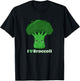 Funny Vegan Cute Vegetables I Love Broccoli , Black, S T-Shirt - T-Shirt | Black