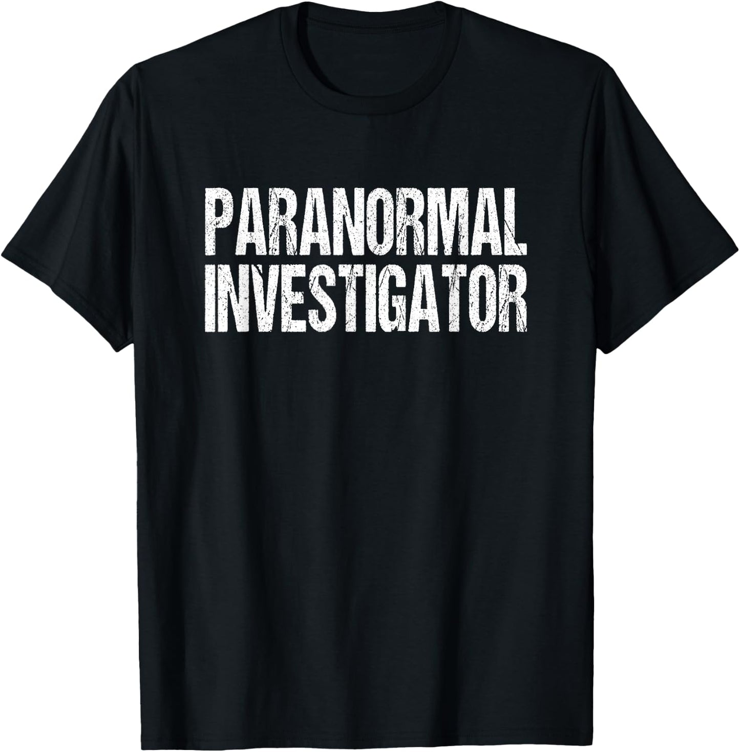 Paranormal Investigator Lazy Halloween Ghost Hunter Costume T-Shirt - T-Shirt | Black