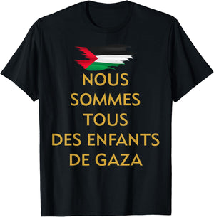 We are all children of Gaza PRO Palestine activist , Black, S T-Shirt - T-Shirt | Black