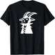 Punk Mountain Goat Cute Funny Silhouette Doodle T-Shirt - T-Shirt | Black