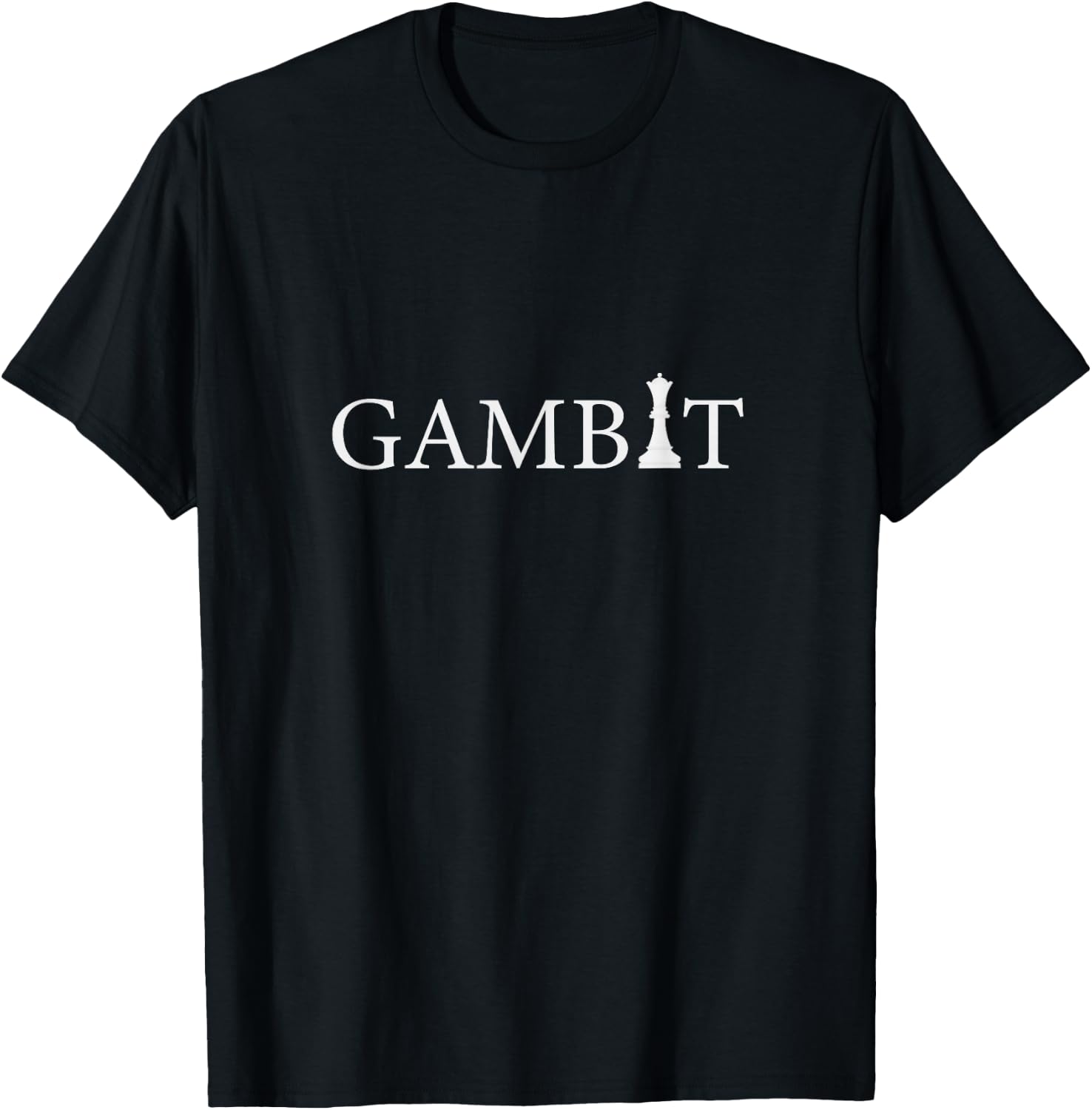 Gambit Queen Chess T-Shirt - T-Shirt | Black