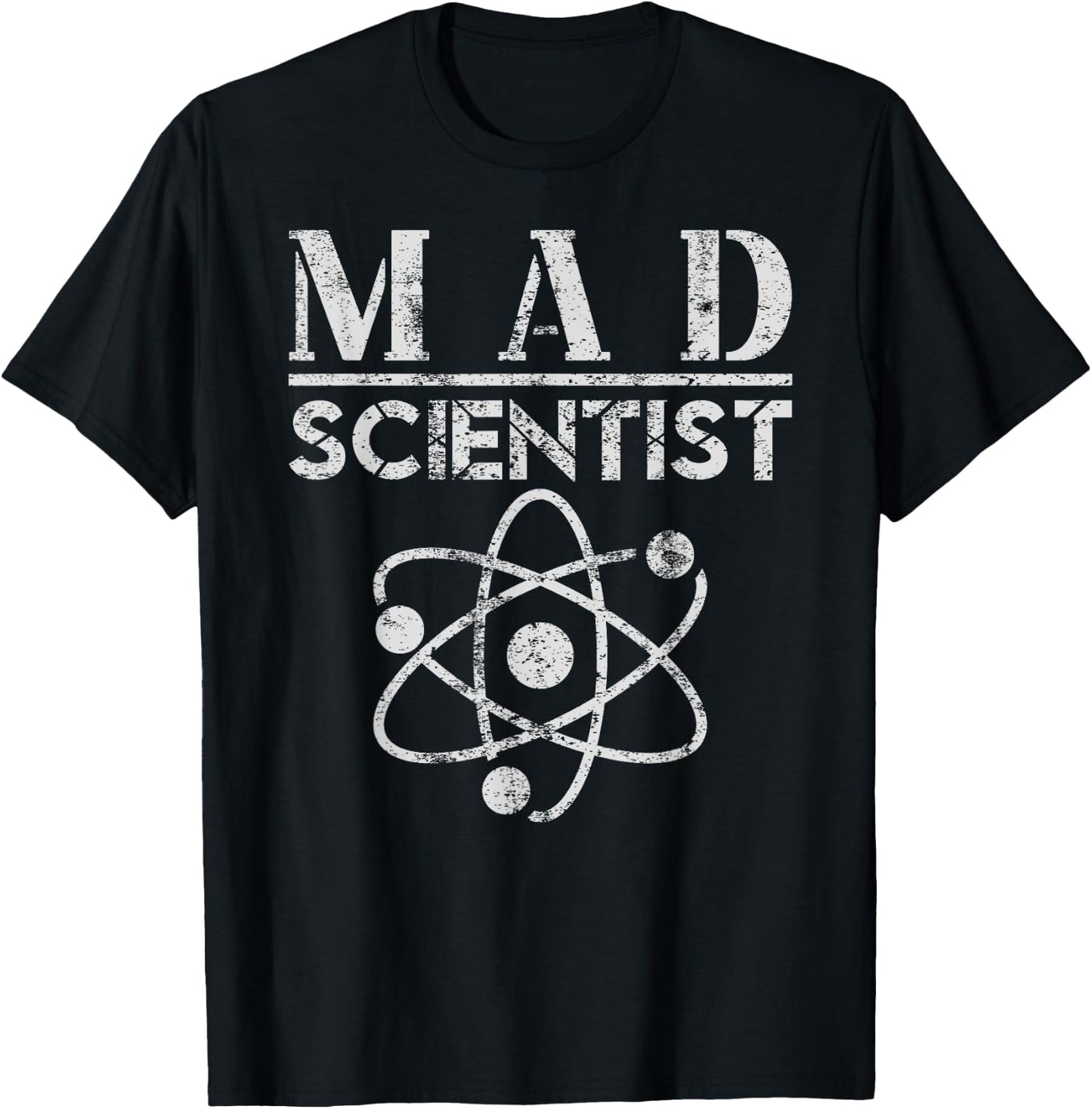 Mad Scientist Costume Lazy Halloween Costume Science Teacher T-Shirt - T-Shirt | Black