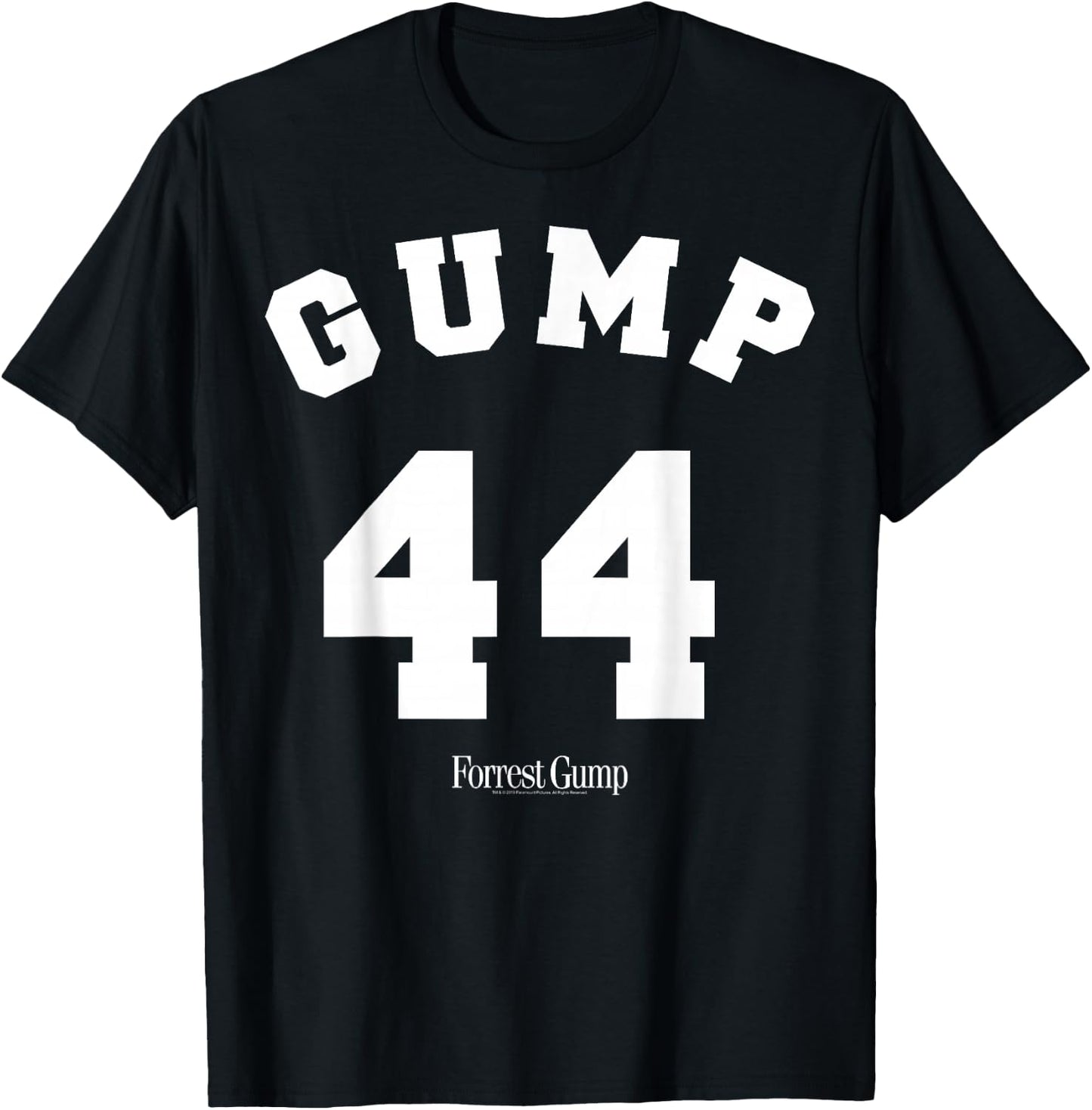 Forrest Gump 44 University Jersey T-Shirt - T-Shirt | Black