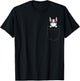 Boston Terrier In The Pocket Cute Boston Terrier Dog T-Shirt - T-Shirt | Black