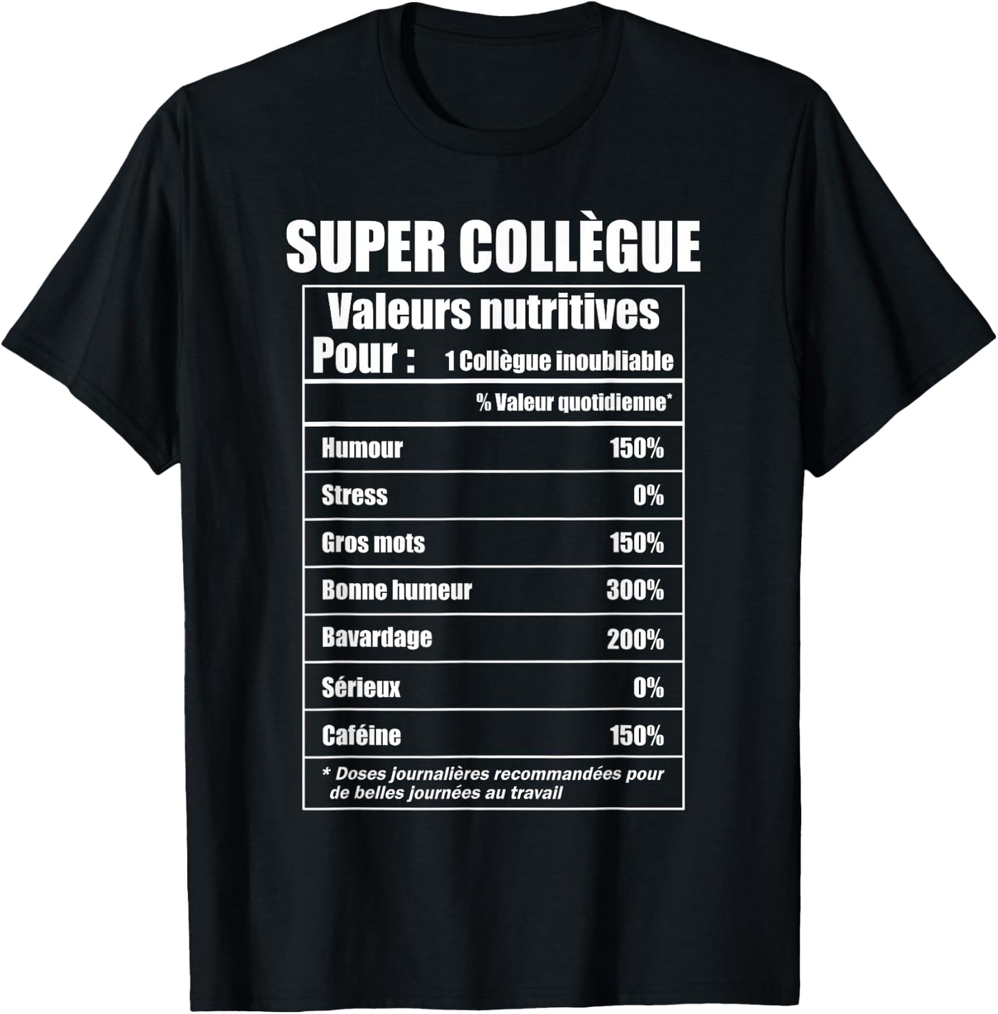 for a Super Colleague T-Shirt - T-Shirt | Black